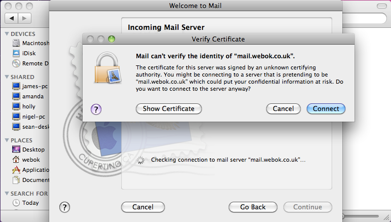 Macbook mail setup image 4